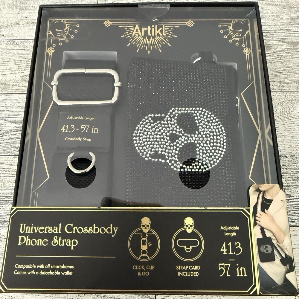 Artikl Universal Crossbody Phone Strap With Rhinestone Wallet All Phones NEW